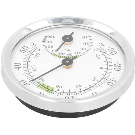 Thermometer-Hygrometer mit Zifferblatt, Mini-Hygrometer für Humidore, Gewächshäuser, Gärten, Haushalte und Tresore (1/5)