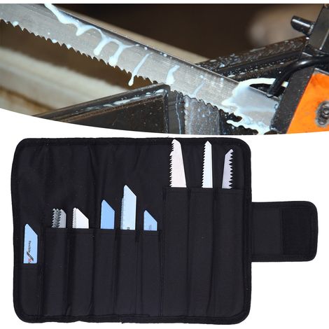 Lame de scie alternative, lame de scie sabre, lame de scie pour le travail du bois, pour la coupe d'alliages, d'os et de plastique, ensemble de sac en tissu (1/5)
