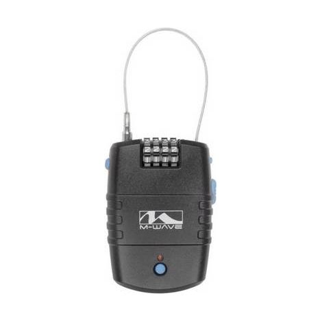 m-wave LOCK N ROL Câble antivol noir avec alarme (1/3)