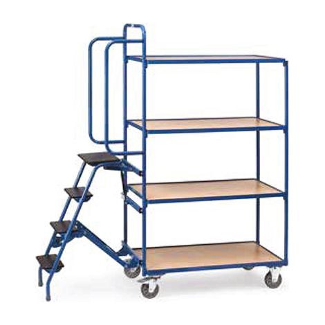 Carrello con ruote 4 plateaux - Altezza della piattaforma superiore 1.63m - 2108