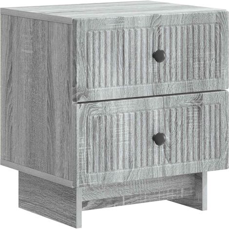 Nachttisch Graues Sonoma 43 x 34,5 x 47,5 cm Holzwerkstoff vidaXL
