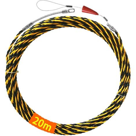 Electric Wire Puller 20 m 6 mm Diameter Retractable Installation Kit for Cable and Flexible Spiral Steel Extension (1/5)