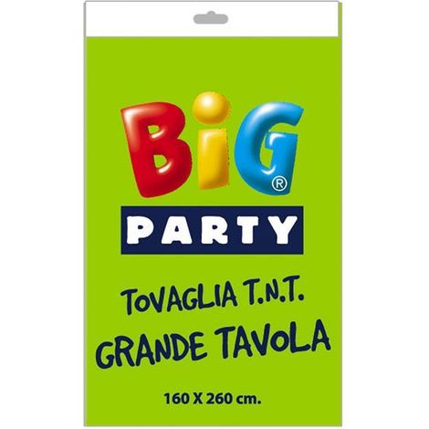 Big Party Tovaglia Tnt 160 x 260 Cm Verde Acido