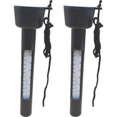 2pcs Swimming Pool Thermometer with String for Outdoor Swimming Pool, Hot Tub, Fish Pond Floating Water Temperature Meter Easy to Read (1/4)
