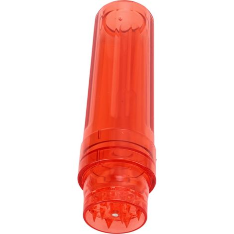 Moulin à Herbes Rouge Portable et Réutilisable pour Cuisine - Broyeur d'Épices Compact et Transparent (1/5)