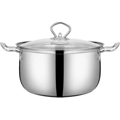 Marmite en acier inoxydable avec couvercle, casserole à lait, ustensiles de cuisine, petite casserole, marmite à lait, ustensiles de cuisine (1/5)