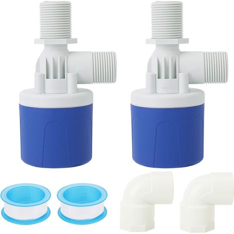 2 Jeux Robinet à Flotteur, 3/4" Contrôle Automatique du Niveau D'eau Facile à Installer Durable Raccords de Plomberie pour Réservoirs D'eau Citernes et Systèmes D'irrigation (1/5)