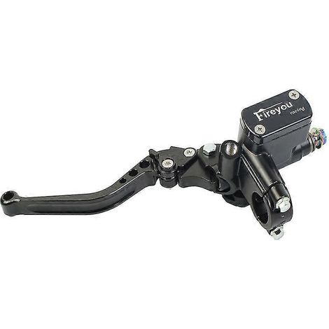 Kit maître-cylindre de frein avec réservoir et poignée pour moto de course, 22 mm, compatible Yamaha, Kawasaki et Suzuki - Noir - Gauche (1/5)