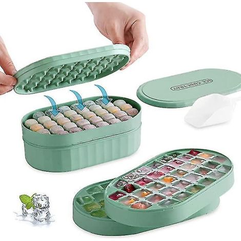 Eiswürfelform, Easy-Press-Eiswürfelform: 36 Eiswürfel mit einem einzigen Druck (insgesamt 72 Eiswürfel) (1/5)