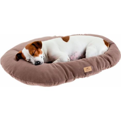 1 - Coussin Pour Chien - Tapis Pour Chat - En Micropolaire Avec Rembourrage Doux - Lavable En Machine À 30 Degrés - Pour Niches Et Voitures - Taupe - 65x42cm (1/3)