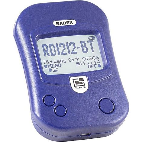 RADEX RD1212-BT - Détecteur de radioactivité (compteur Geiger, dosimètre de poche Bluetooth Haute précision 0.05 à 999 µSv/h) Be (1/4)