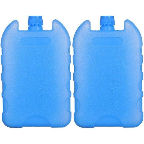 Lot de 2 blocs réfrigérants pour glacière, blocs de glace réutilisables, indispensables pour votre congélateur.-13.80X8.60X2.30CM-Blue