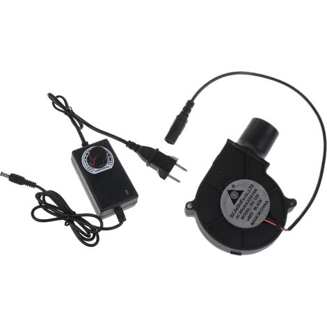 Ventilateur de barbecue avec prise européenne, souffleur d'air 12 V, grand débit d'air, alimentation secteur 110 V/220 V.-AquaForge