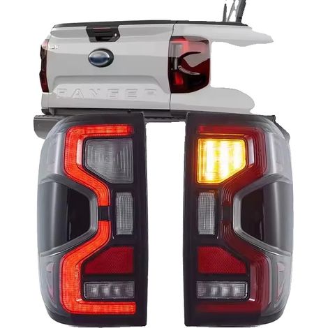 Conjunto de luz trasera, iluminación LED, compatible con Ranger T9 2022+, transparente. (1/2)