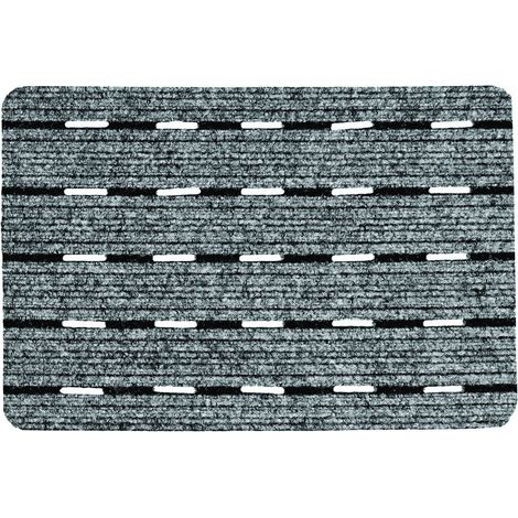 Paillasson extérieur et intérieur - 40 x 60 cm gris (1/3)