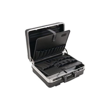 Valise coque B500xP200xH420mm avec poches à outils 28,1l plastique ABS cadre aluminium TECWERK (1/2)