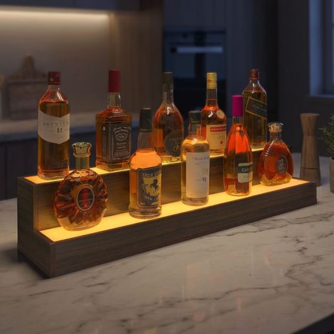 LED Lighted Liquor Bottle Display Shelf, 95cm Bar Display Shelf (1/5)