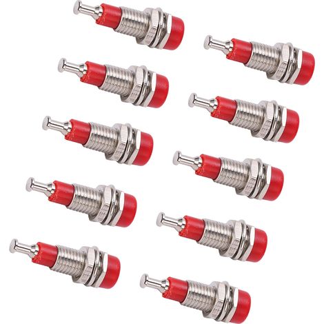 Lot de 10 fiches banane femelles M6 2mm J.40006 cuivre ABS pour plaque électronique 30V 60V 10A (1/5)