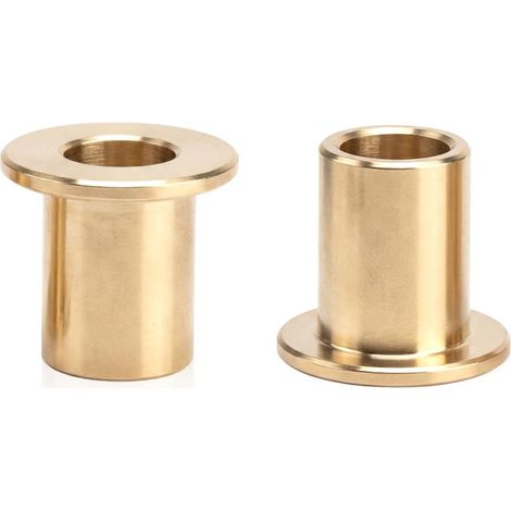2 Pièces Bride Roulement Manchon 10x14x20 mm,Laiton Douille Auto Lubrifiant Bagues,Bride Manchon Roulement Fritté pour Industriel Équipement Machines et Outils (1/5)