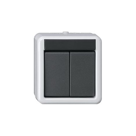 Gira Tecla-BA 2v 2-Puntos KNX Estanco sup. Gris [516230], 5162 30