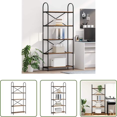 vidaXL Étagère moderne - Étagère Bois ancien 80 x 30 x 183 cm Bois d'ingénierie (1/5)