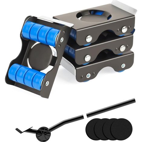 Lot de 8 roulettes de Transport pour Meubles avec 8 Roues, Charges Lourdes (1/5)