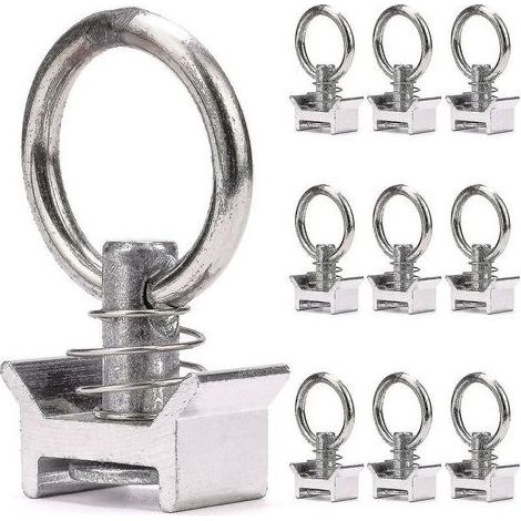 10 X Single Pawns With Ring 1000 Kg Aero Lashing Pawns For Aeronautical Lashing Rail Ring Anchor Pawn