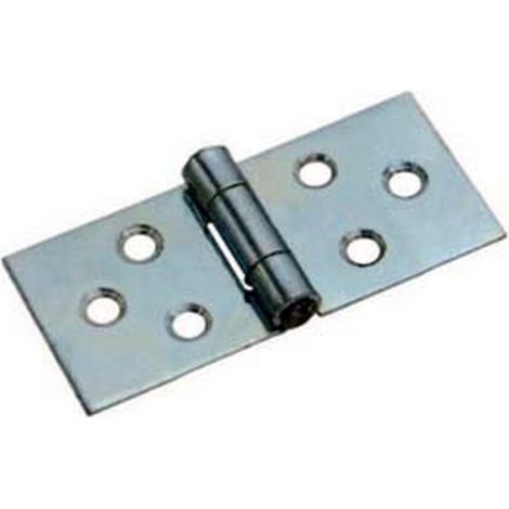 24PZ CERNIERE RETTANGOLARI PESANTI CON PERNO FISSO ART.126 - mm.26x52x1,4