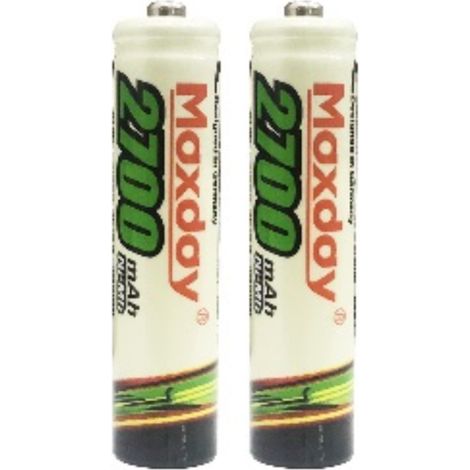 2 Pib Aaa 2700 Mah Batteries Mini Stilo Recaricabili Pilot Telecomandi Macchine (1/2)