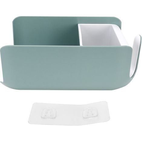 Support Sèche-Cheveux Mural Sans Perçage Rangement Outils Coiffure ABS Résistant Chaleur Pour Salle De Bain 1 Pièce (1/5)