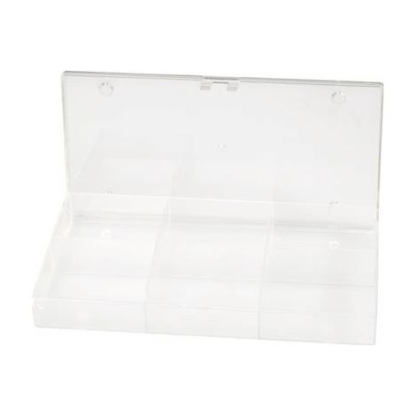 Mallette de rangement séparations fixes Hüfner Dübel 814718 (L x l x H) 194 x 101 x 31 mm Nombre de compartiments: 6 1 pc(s) C91496