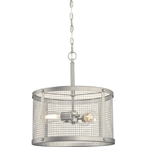 Emelie Pendant Light, Galvanized Steel (1/2)