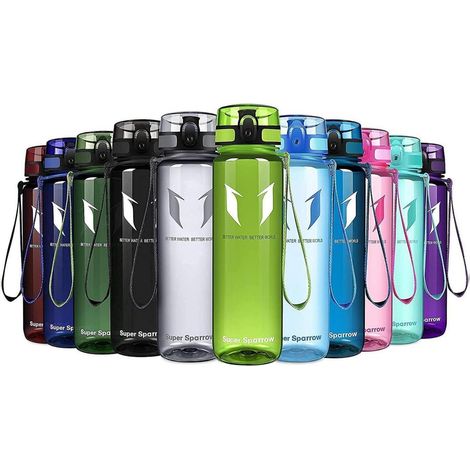 Trinkflasche Tritan Wasserflasche BPAfrei 750 ml Glossy Frucht Grün (1/5)