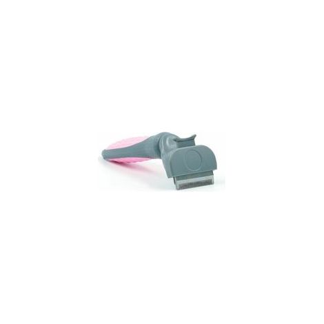 Peigne automatique de toilettage pour animaux de compagnie, rose, taille M –