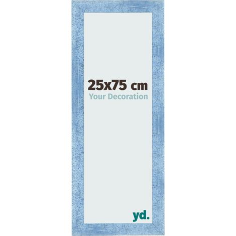 yd. - Cadre photo 25x75 - Bleu Brillant Patine - MDF - Pisa (1/5)