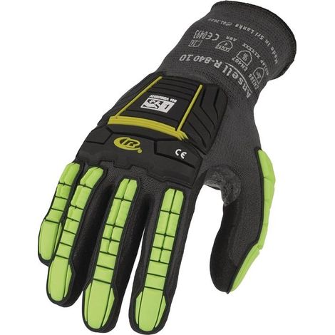 Handschuhe Ringers R840 Größe 10 schwarz/grün EN 388, EN ISO 21420:2020, EN 407 PSA-Kategorie II (1/4)