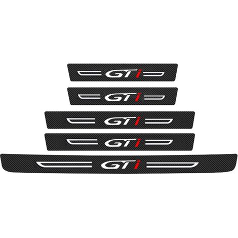 (5 pièces pour GTi) Autocollants de seuil de porte,de coffre et de pare-chocs pour Peugeot GT GTLine 3008 4008 206 307 207 208 2008 408 406 508 308 (1/3)