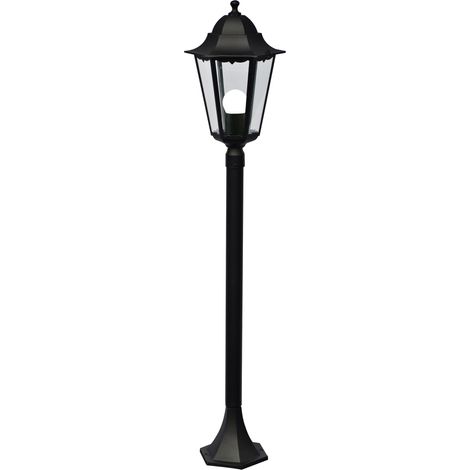 PoteletSSL CARDIFF Aluminium Noir, H.100 - IP44 - E27 /Nordlux Extérieur