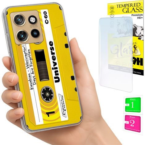 Custodia per Motorola Edge 50 Neo Photo Cover Case Back Case + Vetro 9H (1/5)
