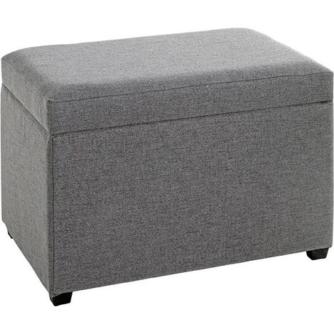 Banc Coffre de Rangement "Timmy" 58cm Anthracite
