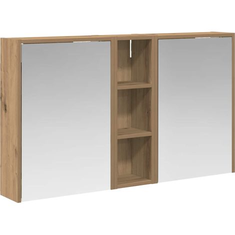 Badezimmerschrank-Set 3 pcs 106 x 16 x 62,5 cm Holzwerkstoff vidaXL