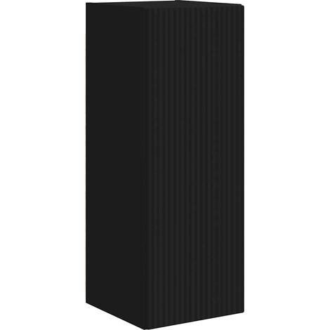 Maison Exclusive - Meuble TV mural Noir 30 x 31 x 80 cm Bois d'ingénierie