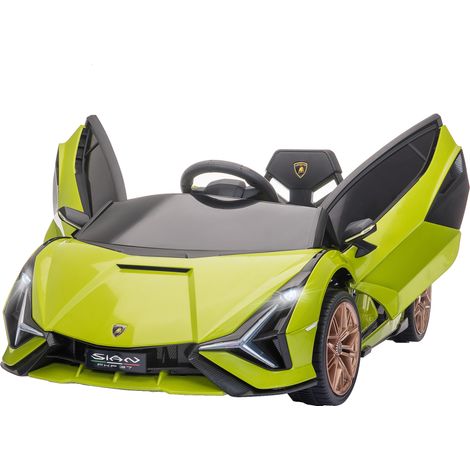 Lamborghini Elektro-Kinderauto, ferngesteuert, 3-5 Jahre, Geschwindigkeit 3-5 km/h, grün