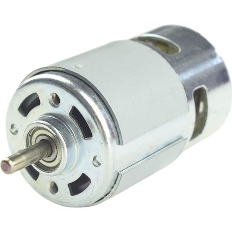 775 DC Motor DC 12V/24V 6000-12000RPM Ball Bearing Large Torque High Power Low Noise Motor Electronic Component Motor for Electric Fans Juice Machines (1/5)