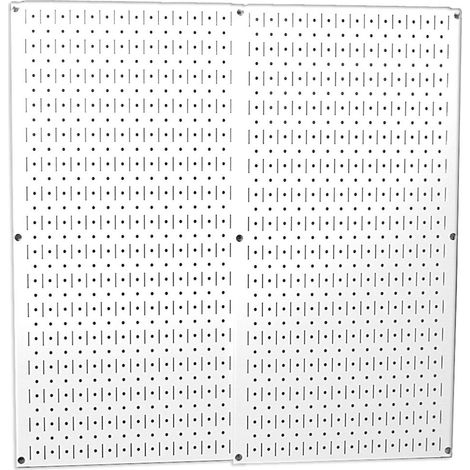 Wall Control 30-P-3232W Confezione di Pannelli forati in Metallo Bianco (1/5)