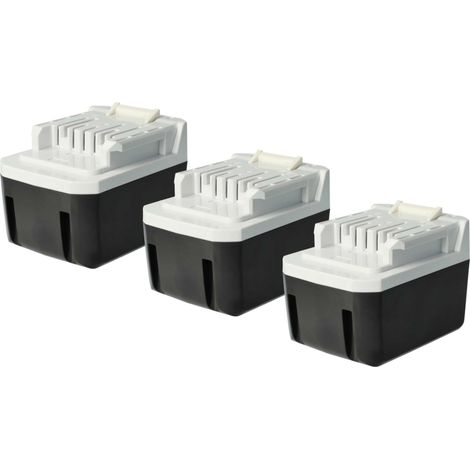 vhbw 3x Battery compatible with Makita DJR145RM1J, DHP448Y1J, DHP446RFJ, DDF448RMJ, DF347D, DDF446RMJ Power Tools (4000 mAh, Li-Ion, 14.4 V)
