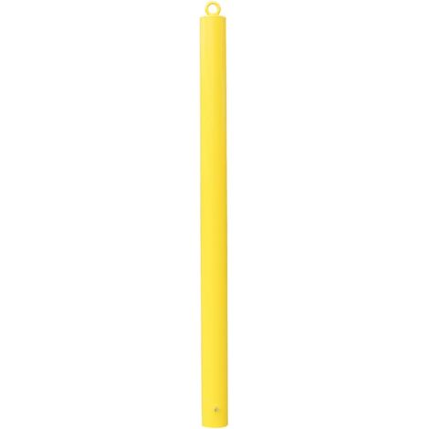 Potelet fixe à sceller 900SP-76-Y JAUNE avec barre d'ancrage et oeillet (1/4)
