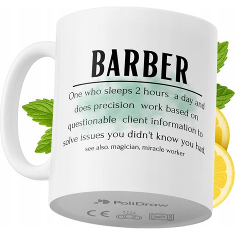 Lustiger Becher für Friseure – ideal für Kaffee und Tee. Mit witzigem Textdesign. Perfekt für Geburtstage, Namenstage, Feiertage und besondere Anlässe. Hochwertiger Becher für Zuhause, Büro und Arbeit