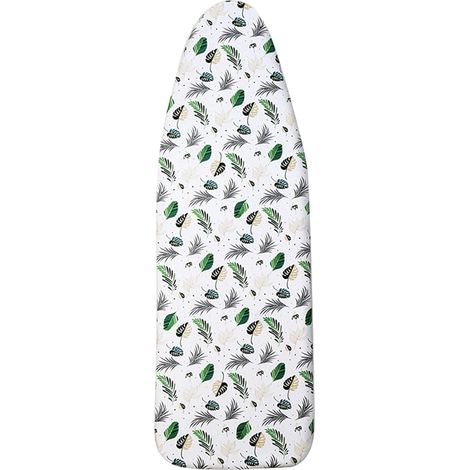 135 x 56cm Housse de Planche à Repasser pour Un Repassage Rapide et Facile, Adaptée aux Fers à Vapeur, Housse de Planche à Repasser avec 100% Coton et Rembourrage épais (1/5)