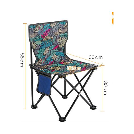 ALLIANDIScamouflage color Outdoor Foldable Chair Camping Chair with Side Pocket Picnic Oxford Cloth Chairs Portable Beach Fishing Chairs Outdoor Chair (1/4)